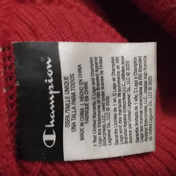 Red Champion beanie - Picture 2 of 2
